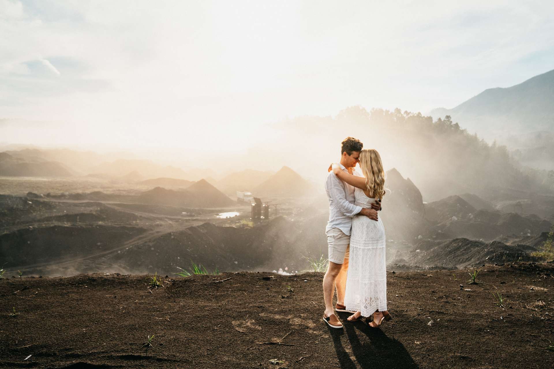 mykeala kim engagement session bali batur black lava