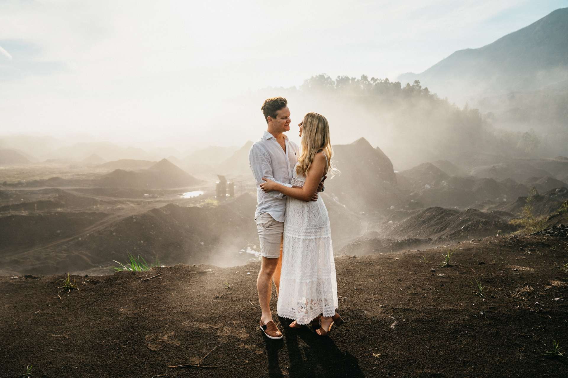mykeala kim engagement session bali batur black lava