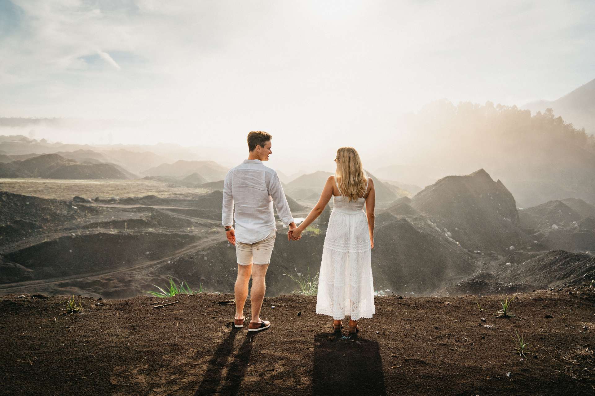mykeala kim engagement session bali batur black lava
