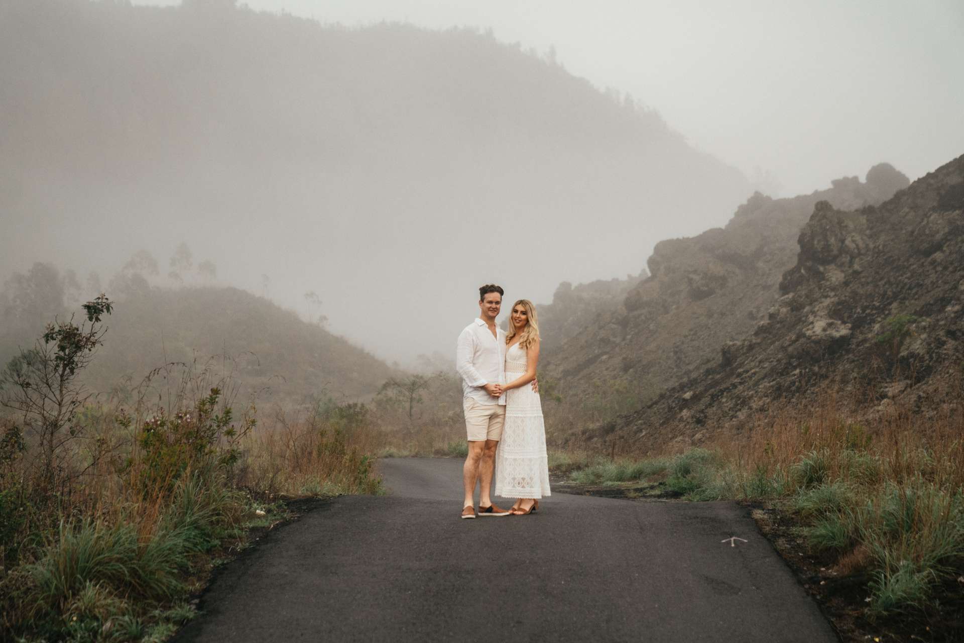mykeala kim engagement session bali batur black lava