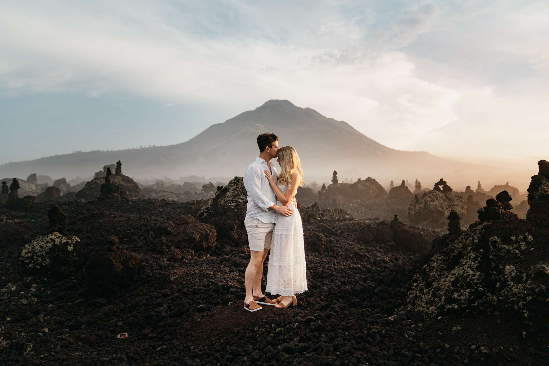 mykeala kim engagement session bali batur black lava