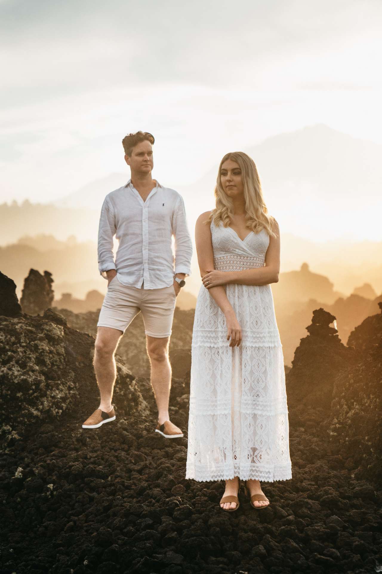 mykeala kim engagement session bali batur black lava