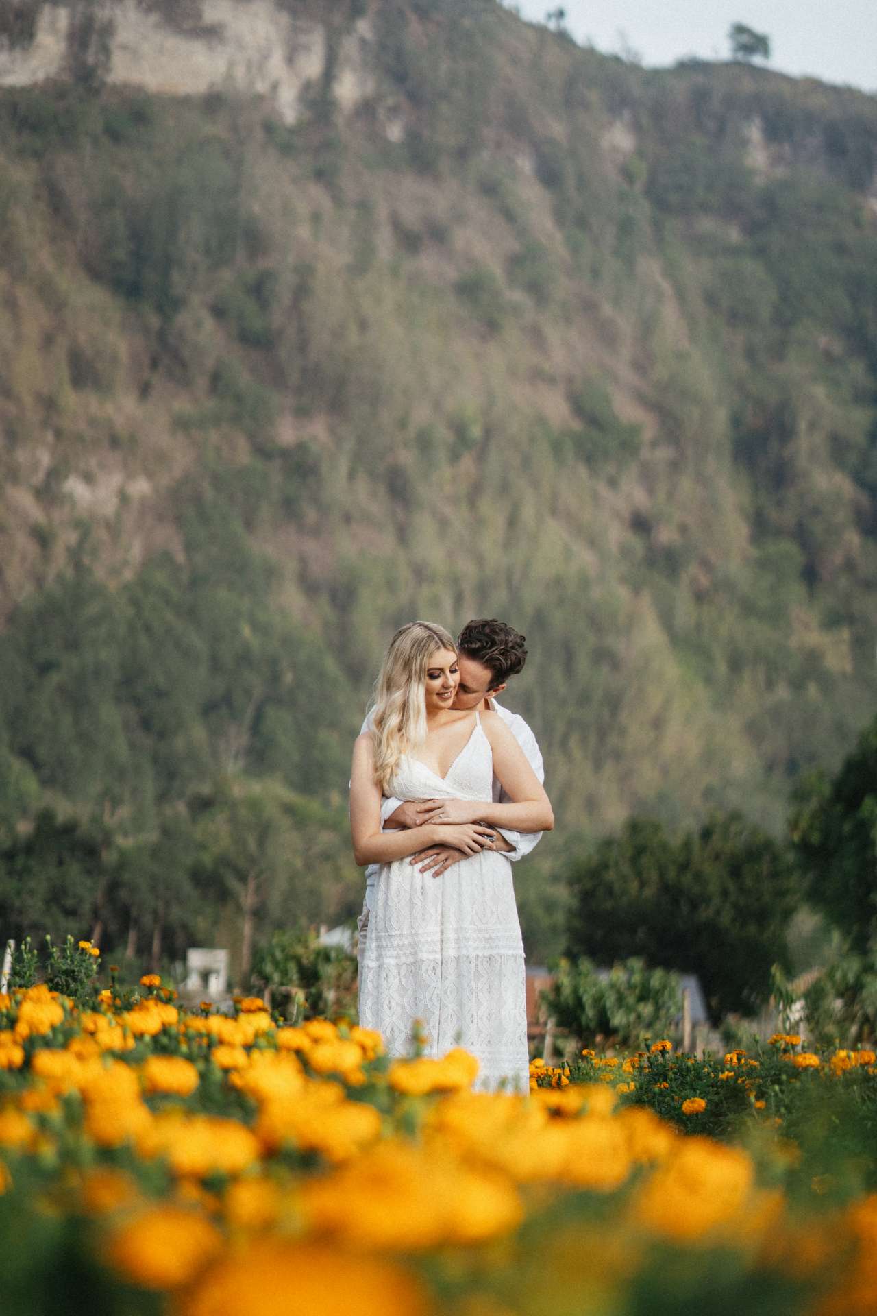 mykeala kim engagement session bali batur black lava