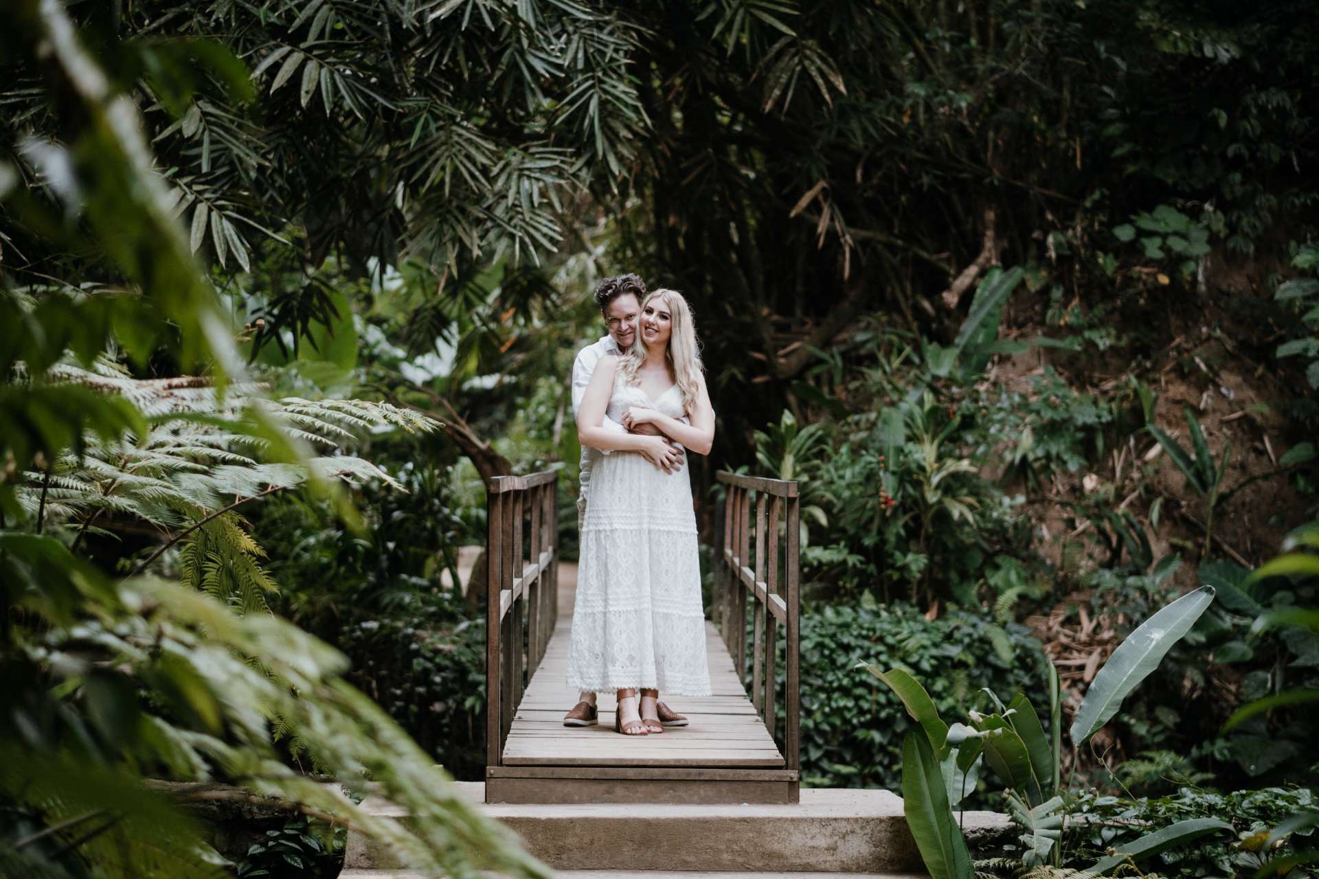 mykeala kim engagement session bali tibumana waterfall