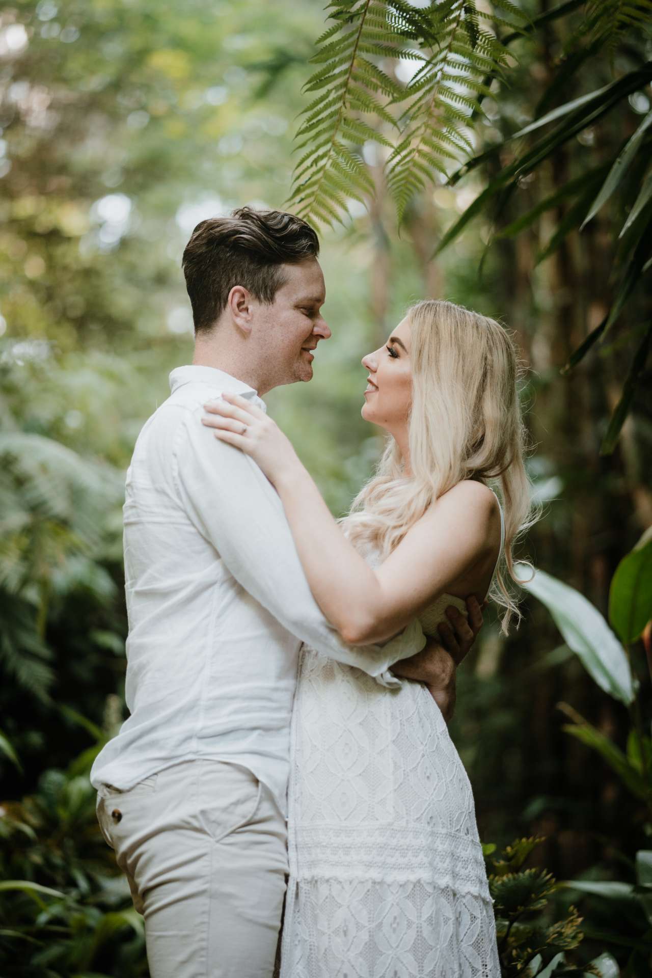 mykeala kim engagement session bali tibumana waterfall