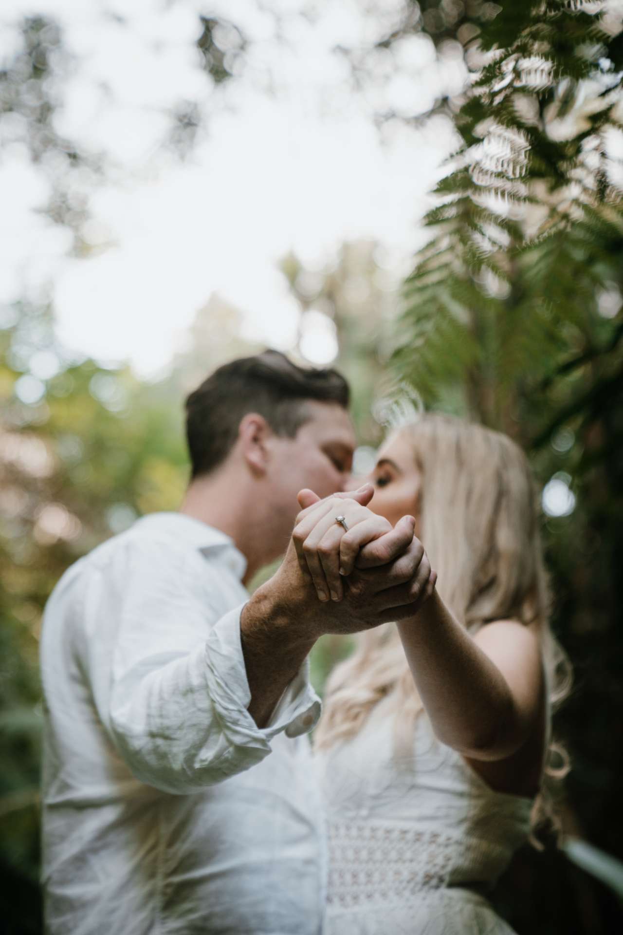 mykeala kim engagement session bali tibumana waterfall