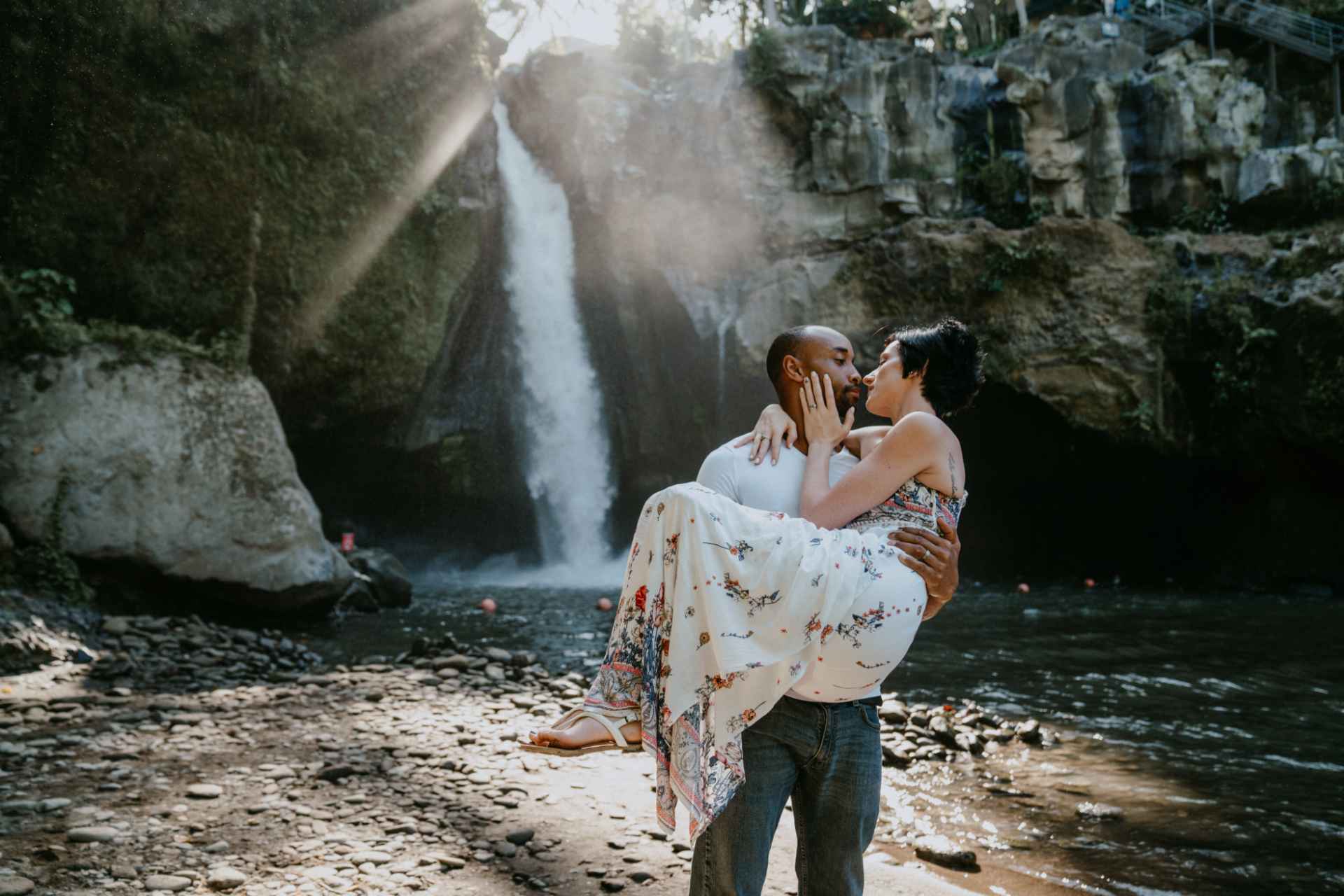 vanessa robert photoshoot blangsinga waterfall bali