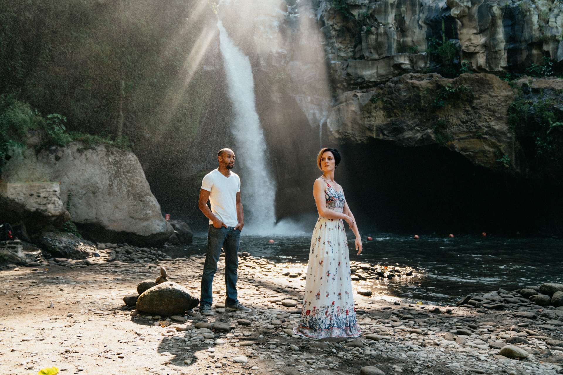 vanessa robert photoshoot blangsinga waterfall bali