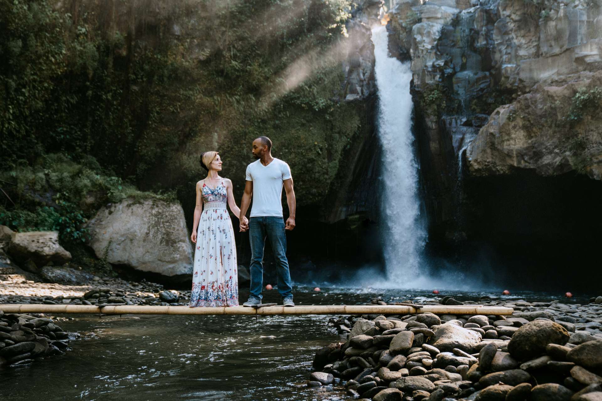 vanessa robert photoshoot blangsinga waterfall bali