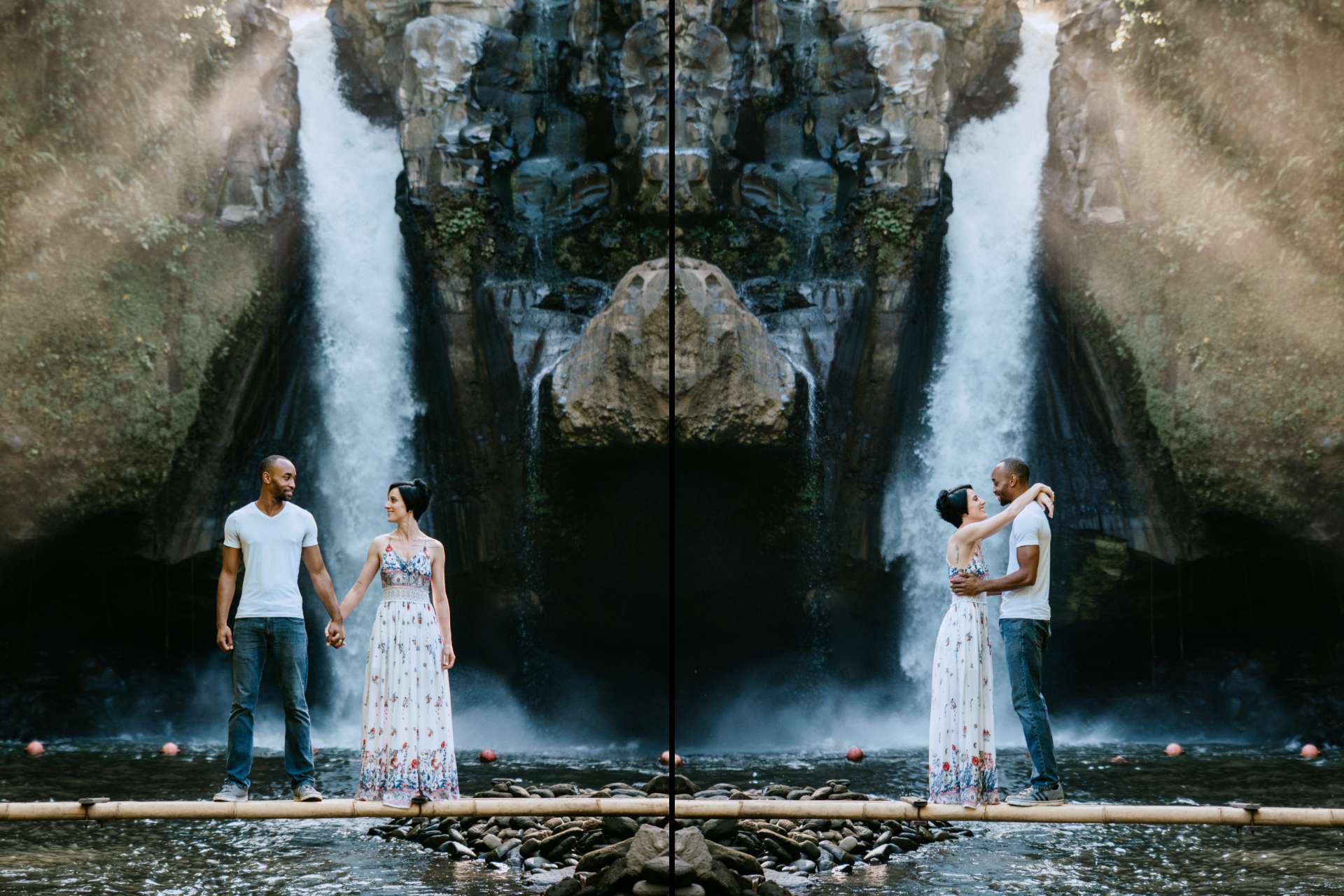 vanessa robert photoshoot blangsinga waterfall bali