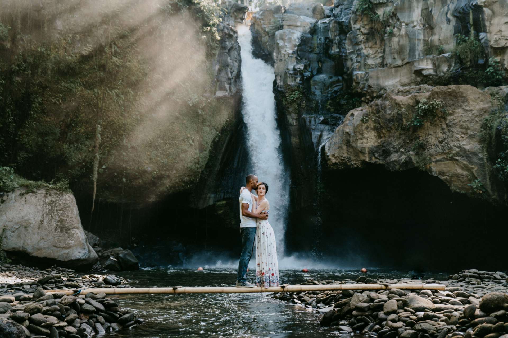 vanessa robert photoshoot blangsinga waterfall bali