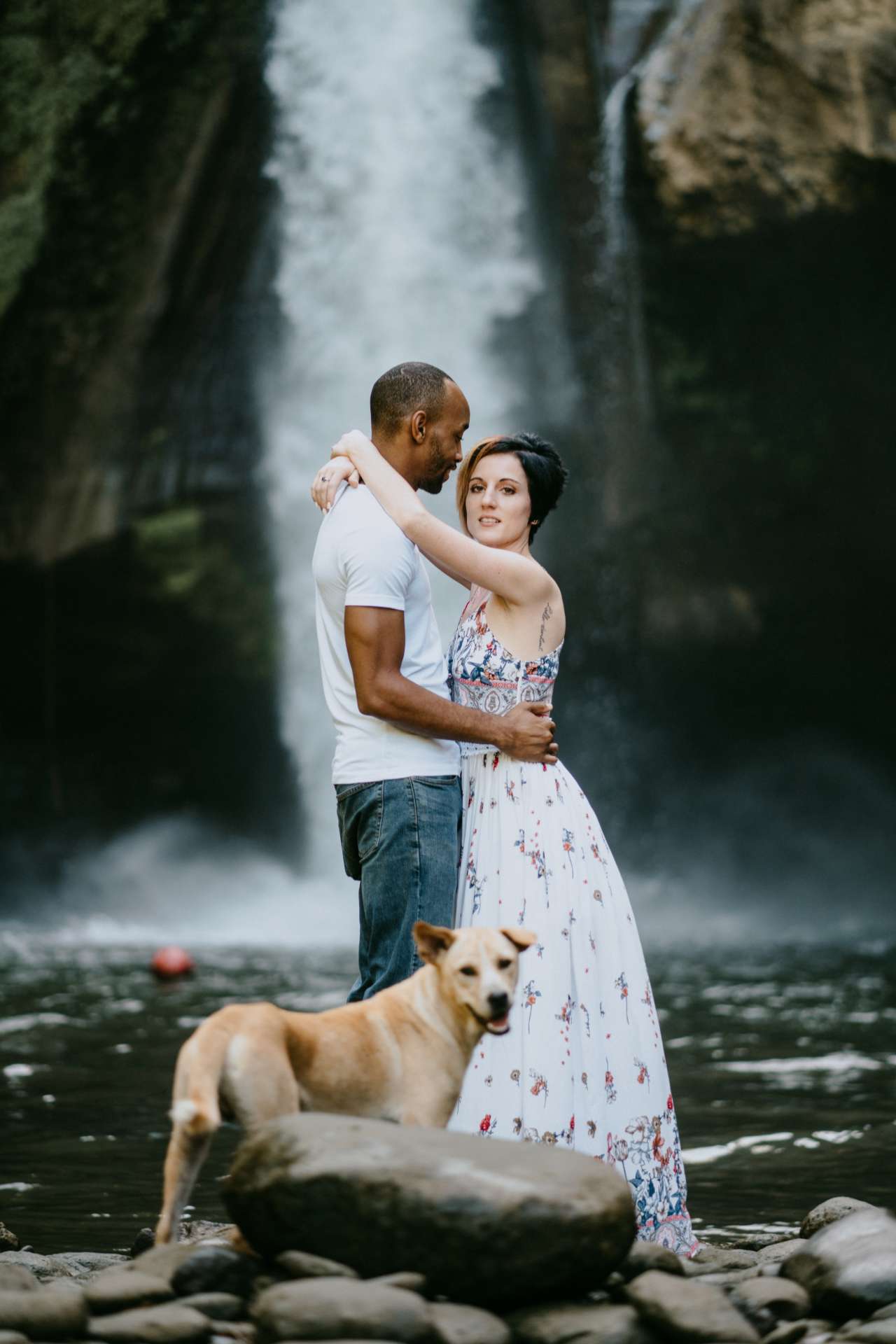vanessa robert photoshoot blangsinga waterfall bali