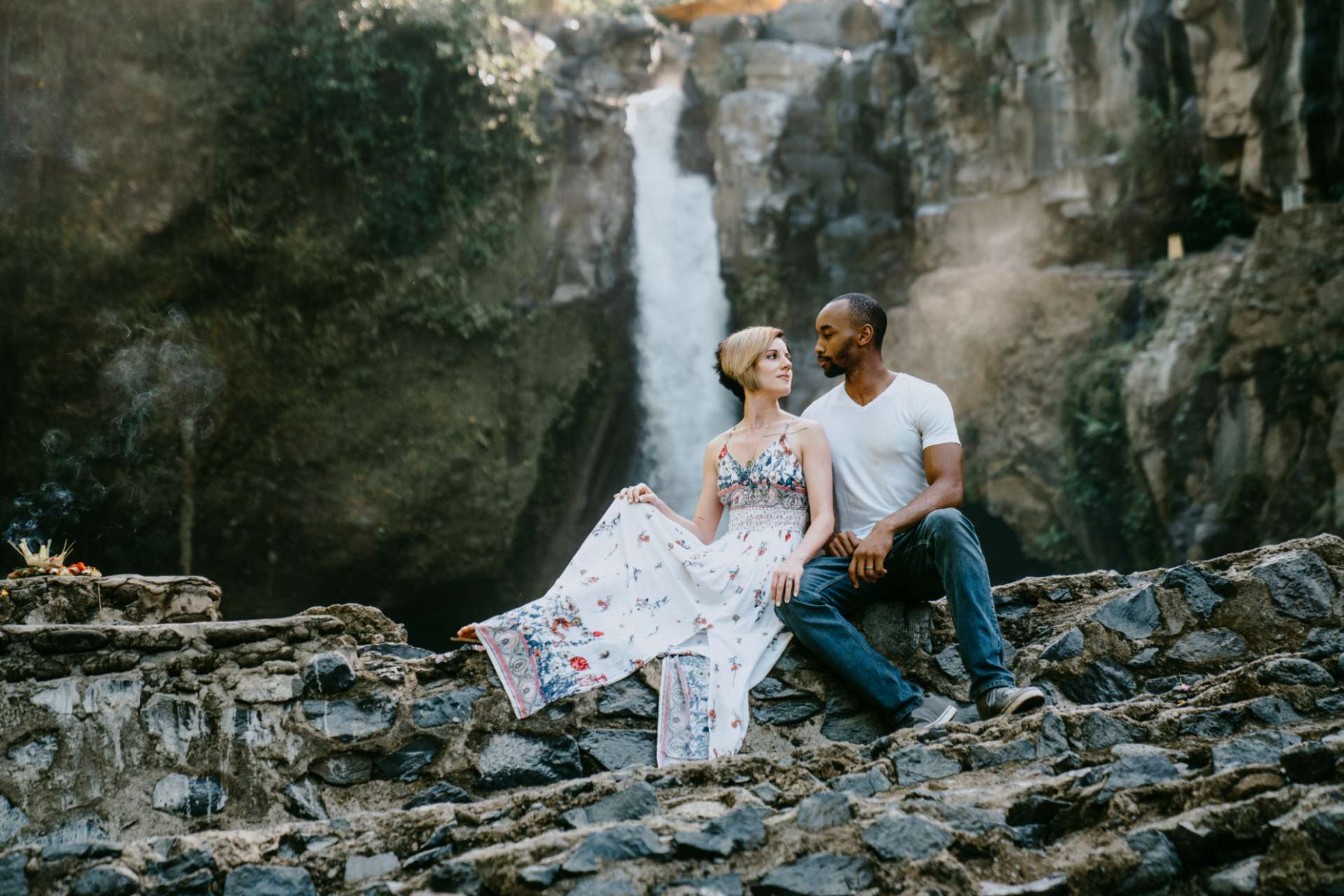 vanessa robert photoshoot blangsinga waterfall bali