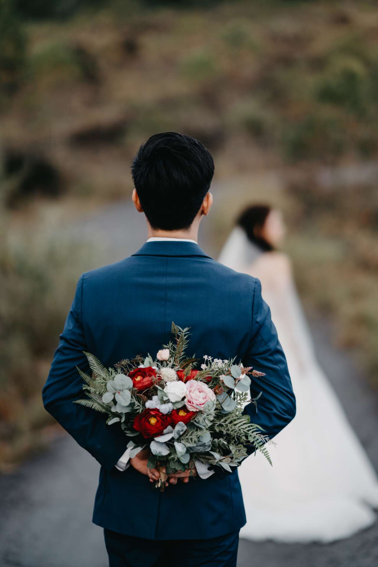 via roy prewedding bali black lava mountain