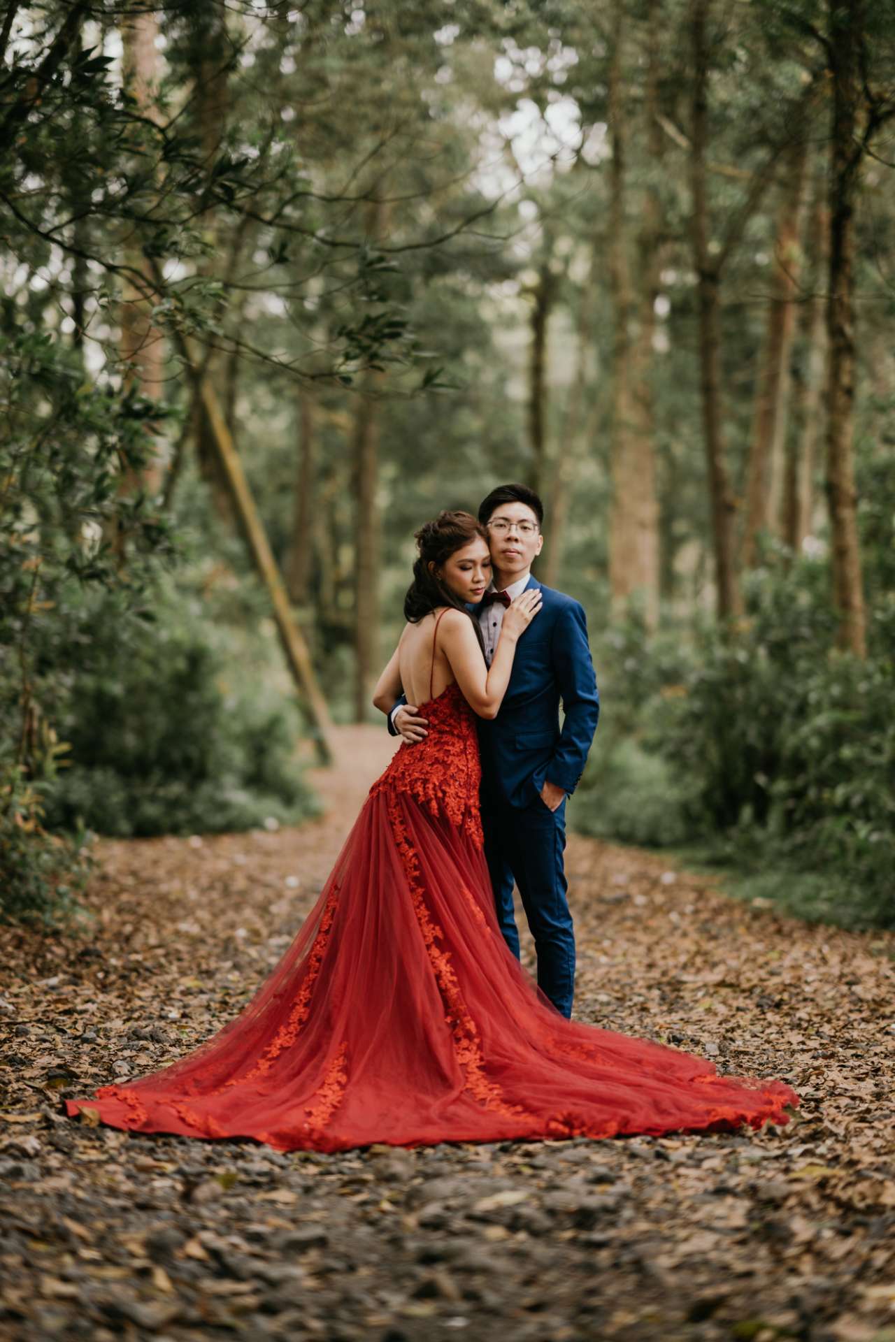 via roy prewedding bali kintamani mountain forest