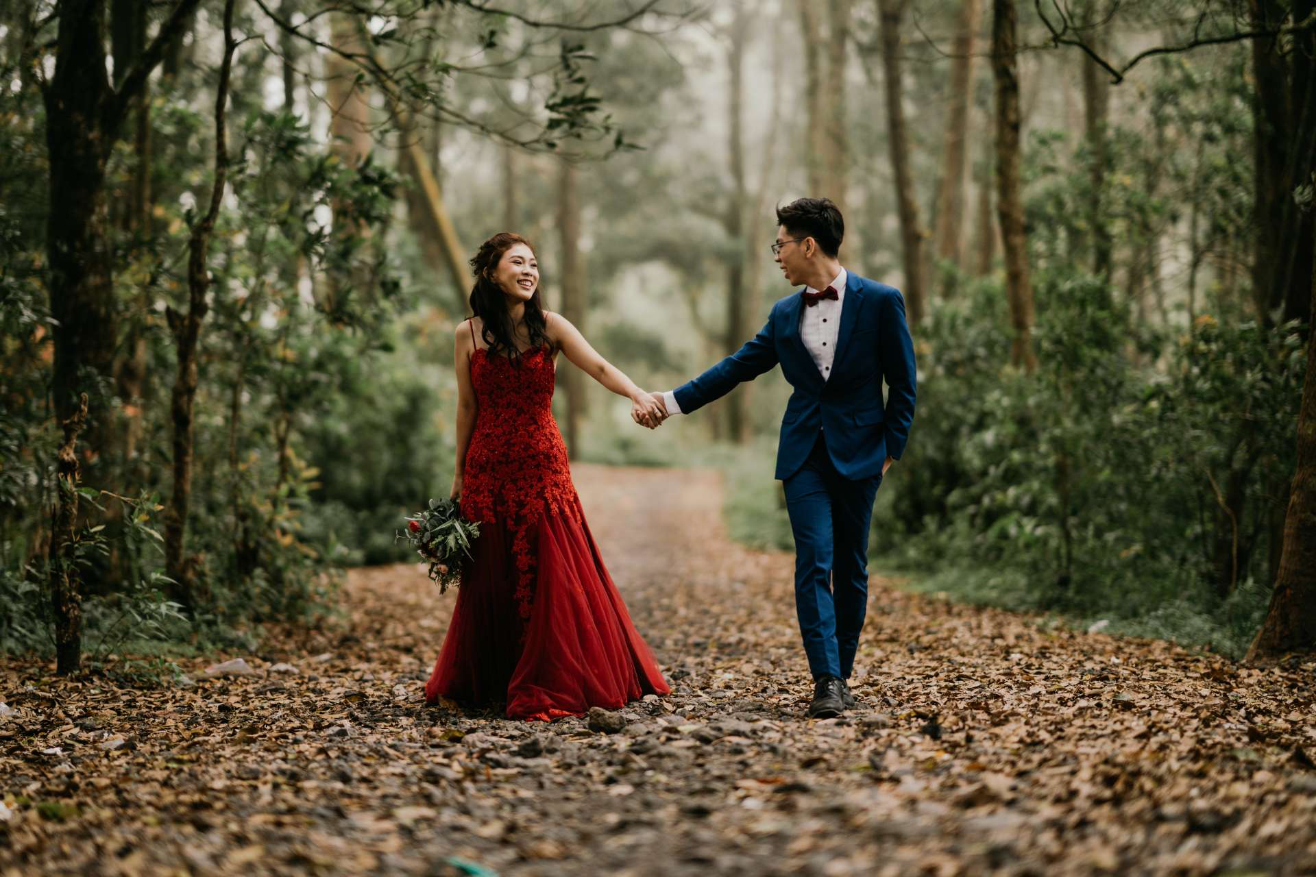 via roy prewedding bali kintamani mountain forest