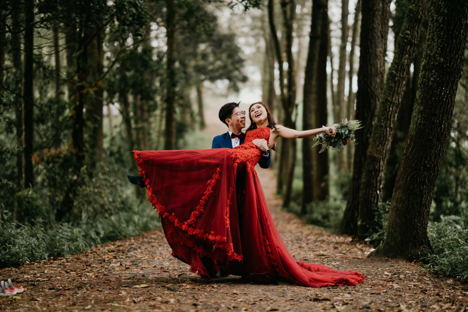 via roy prewedding bali kintamani mountain forest