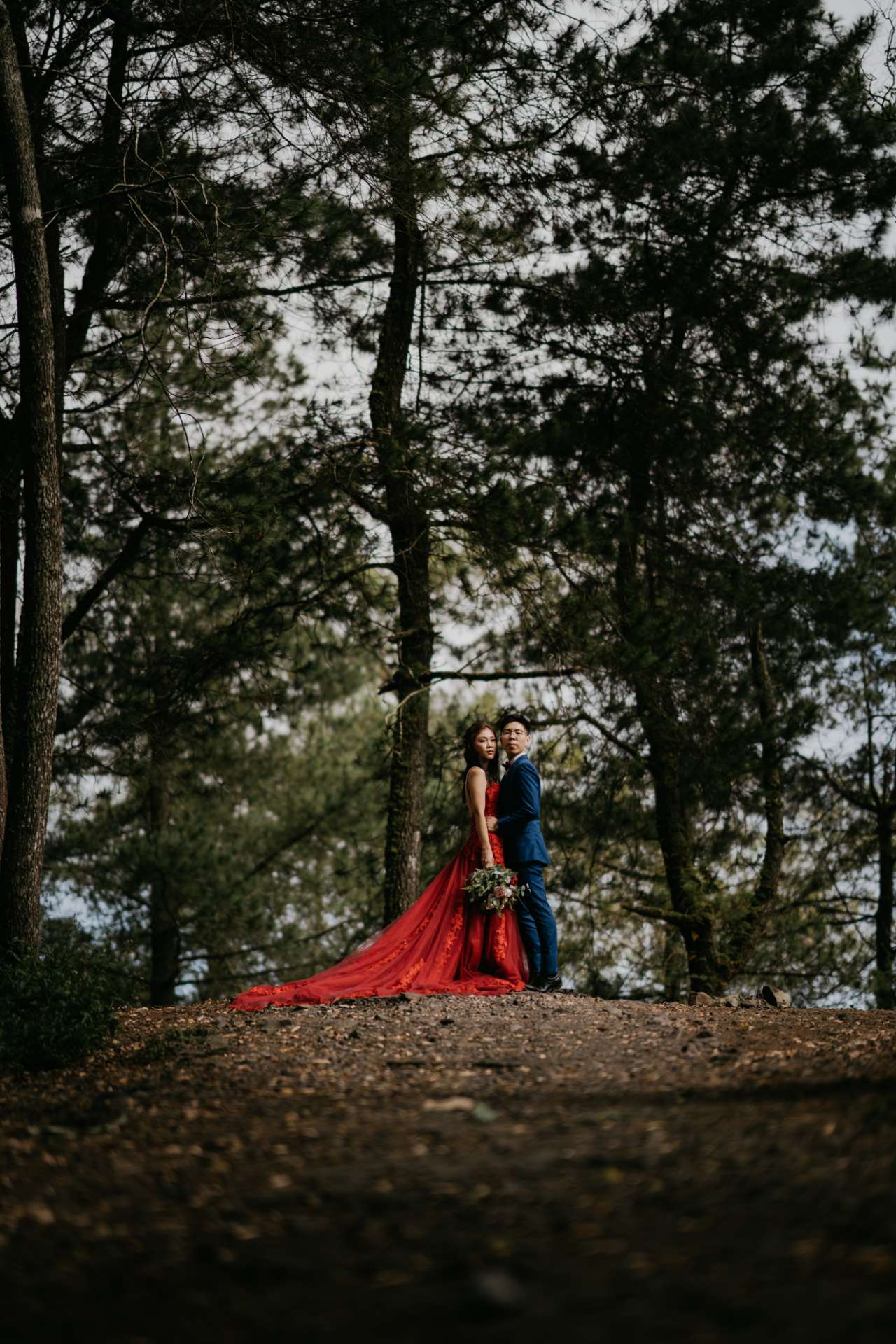 via roy prewedding bali kintamani mountain forest
