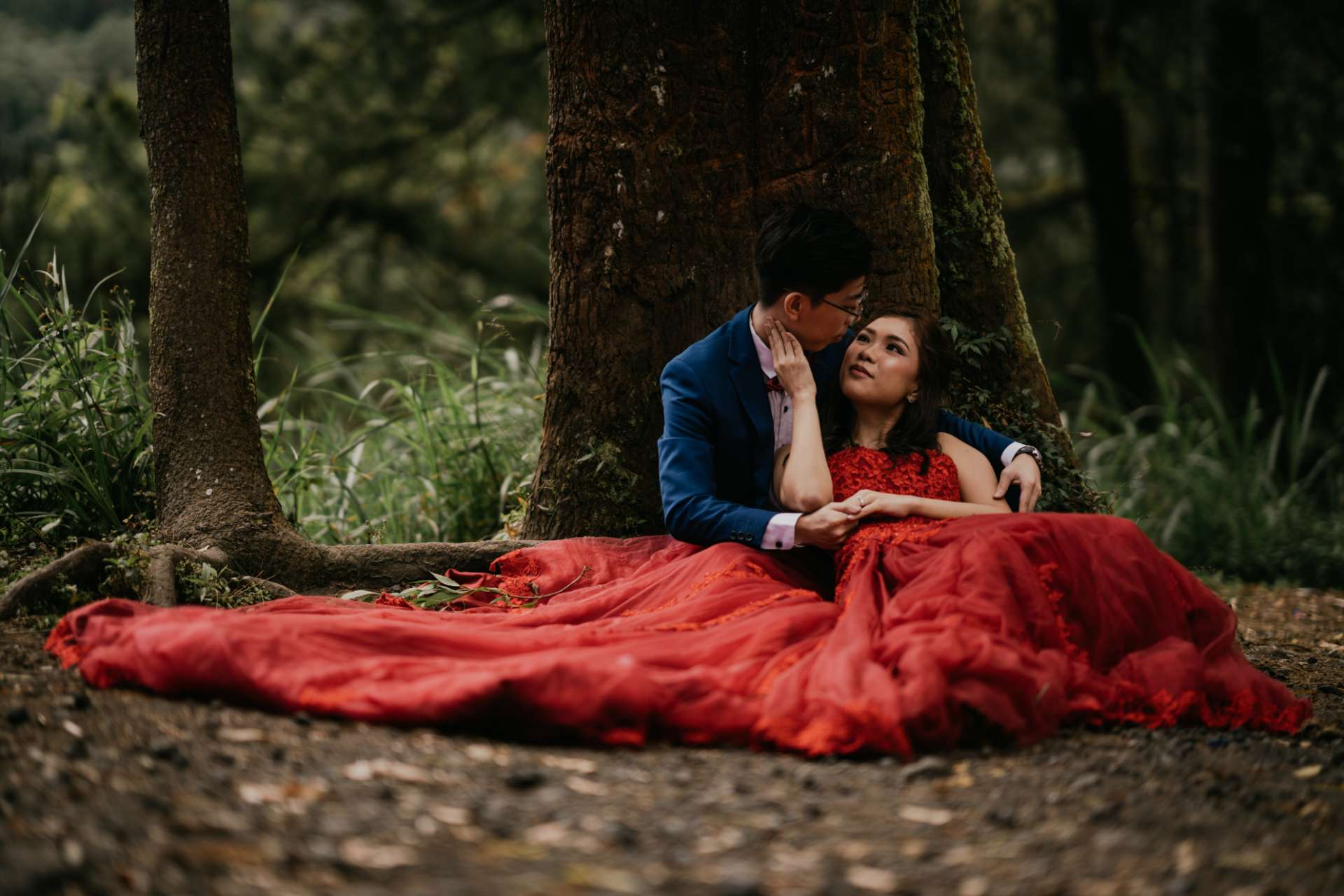 via roy prewedding bali kintamani mountain forest