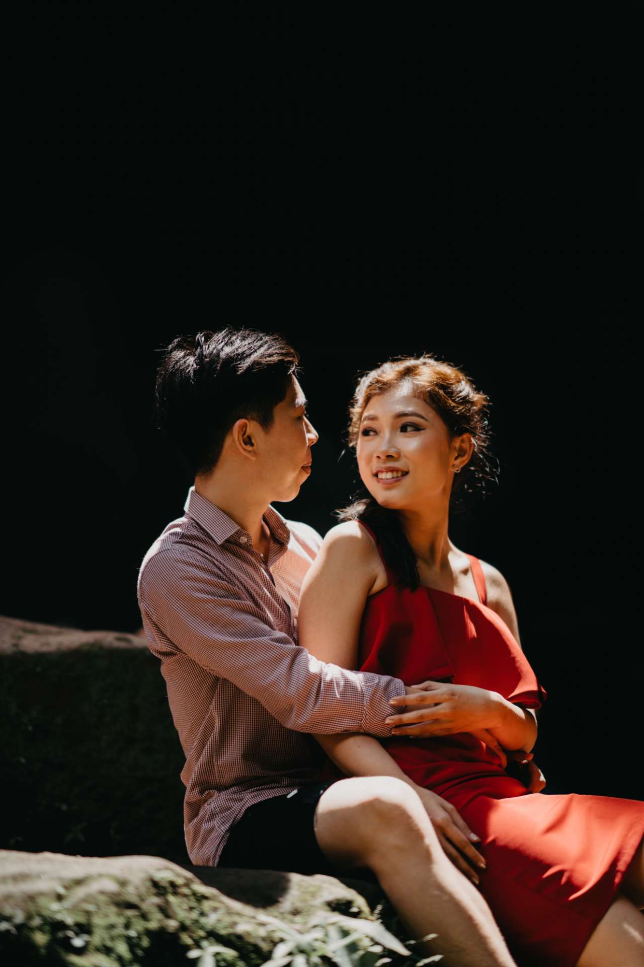 via roy prewedding bali tibumana waterfall ubud