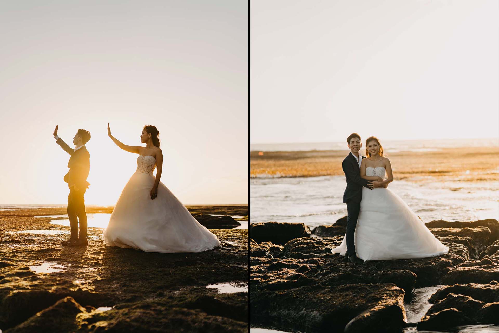 via roy prewedding bali nyayi beach